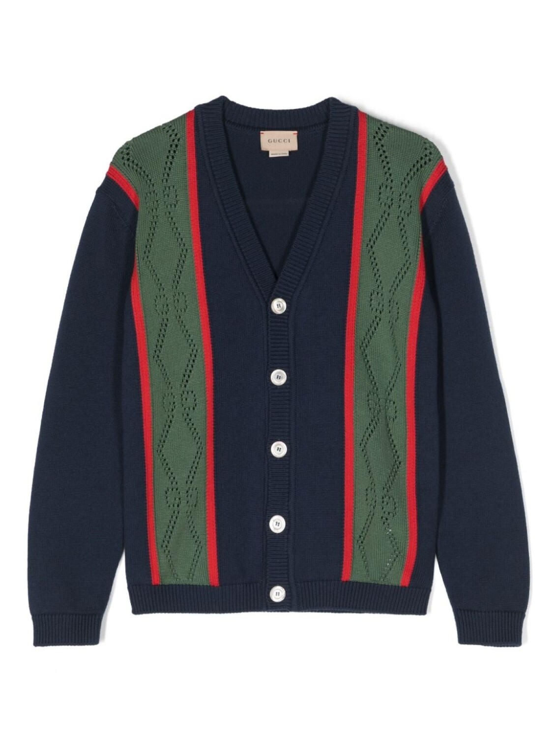 

Gucci Kids кардиган на пуговицах, синий