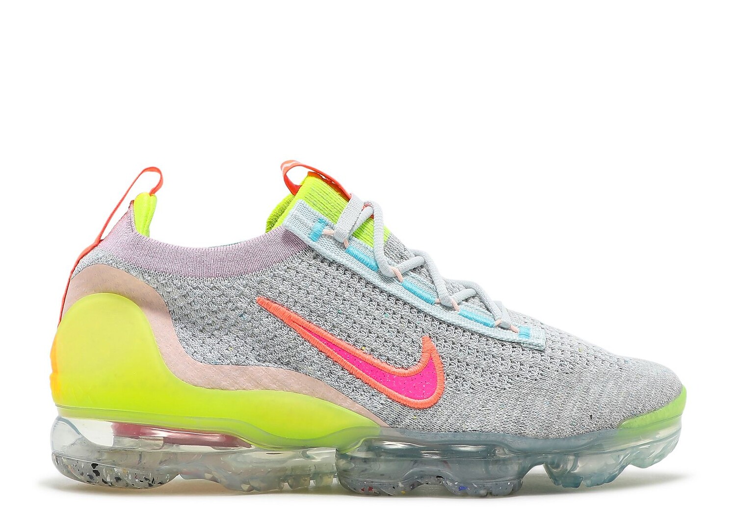 

Кроссовки Nike Wmns Air Vapormax 2021 Flyknit 'Neon', серый