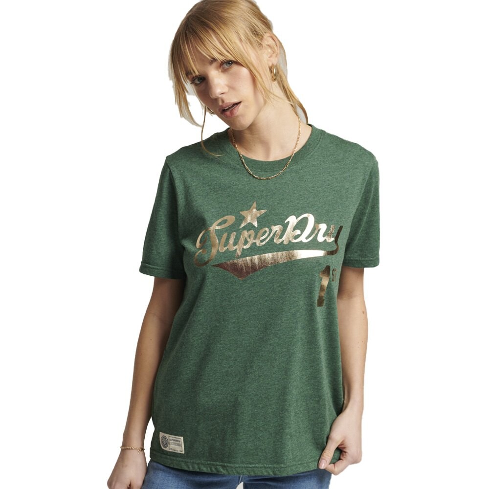 

Футболка Superdry Vintage Script Style Coll, коричневый