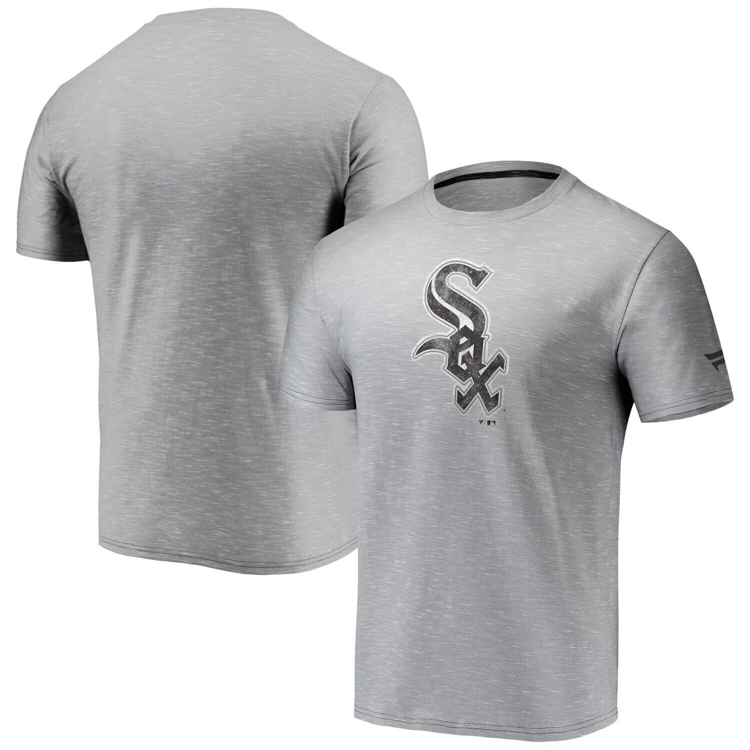 

Мужская серая футболка с логотипом команды Fanatics Chicago White Sox Team Space-Dye, Серый