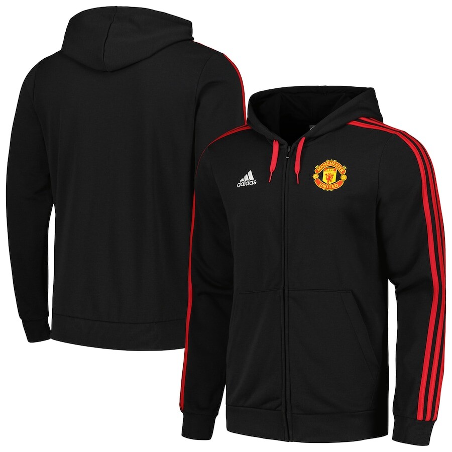 

Толстовка на молнии adidas Manchester United, черный