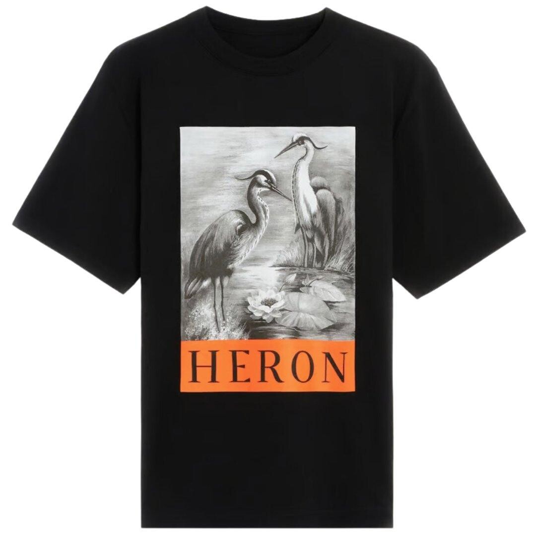 

Черная футболка с логотипом Heron в штучной упаковке Heron Preston, черный