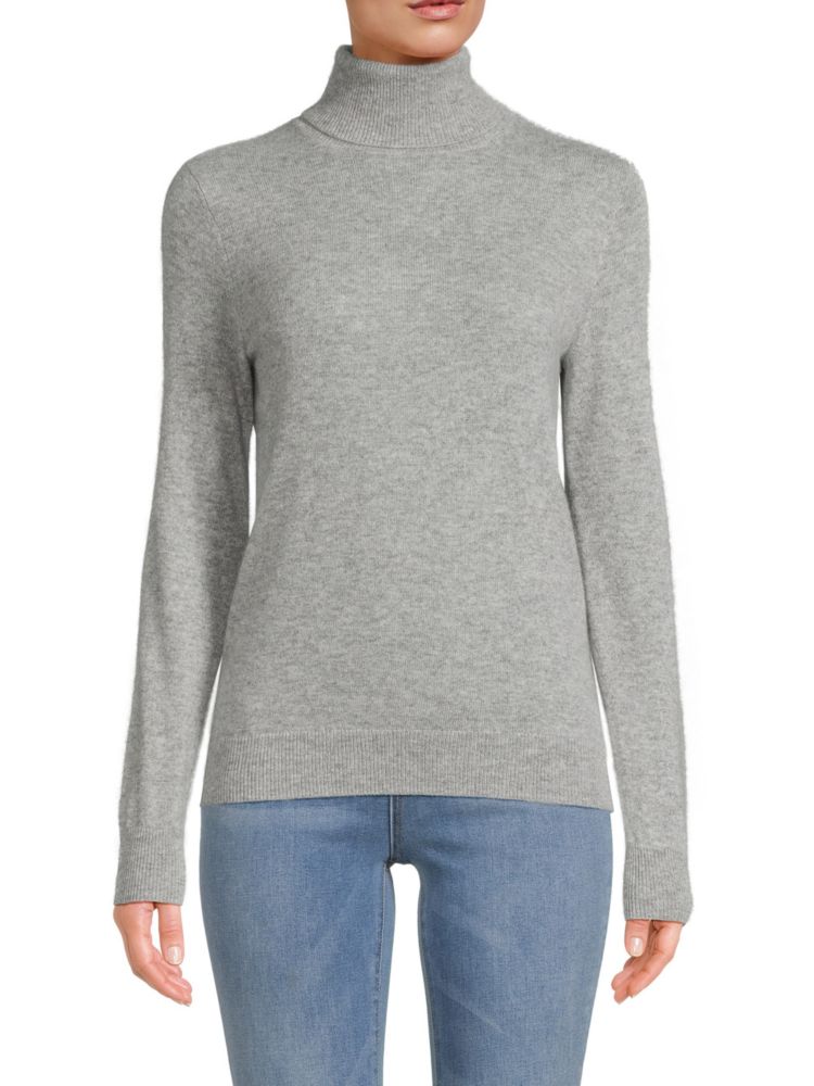 цена Кашемировый свитер с высоким воротником Amicale, серый