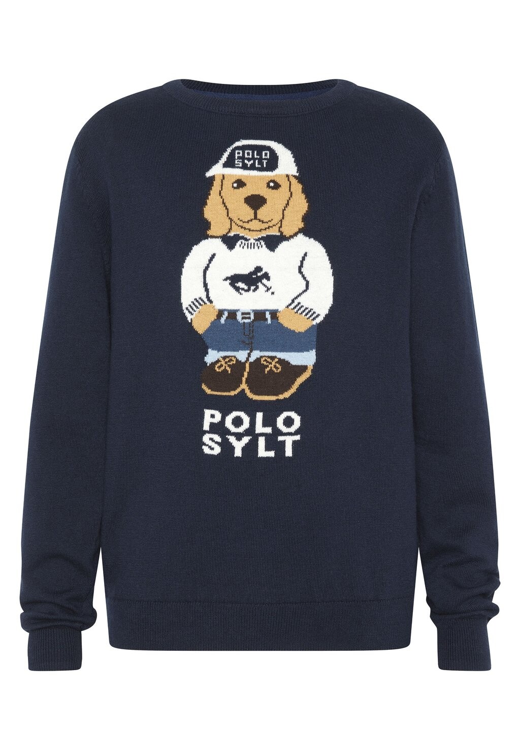 

Вязаный свитер MIT HUNDE-DESIGN AUF DER VORDERSEITE Polo Sylt, цвет total eclipse