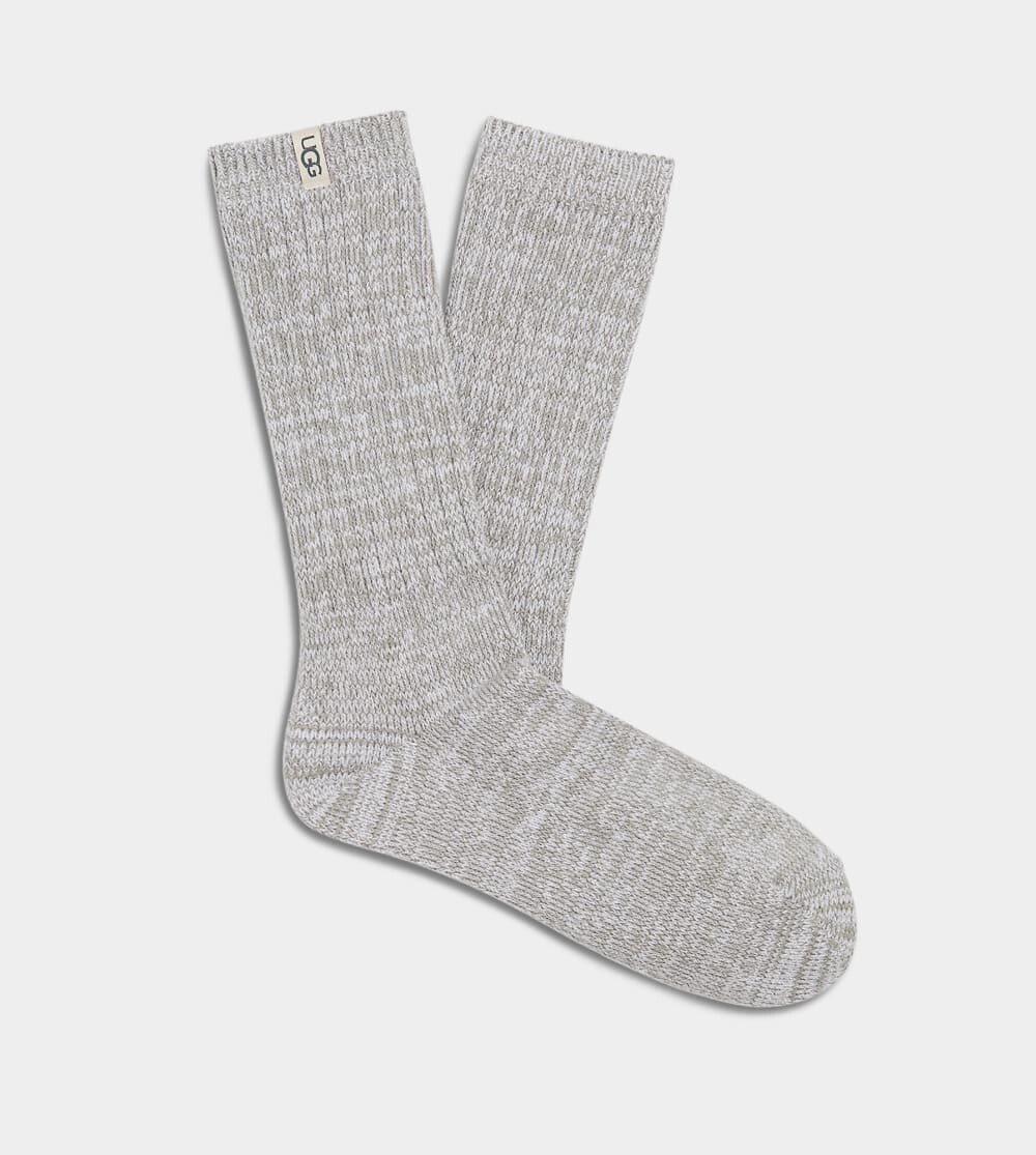 

Носки Rib Knit Slouchy Crew Sock UGG, серый