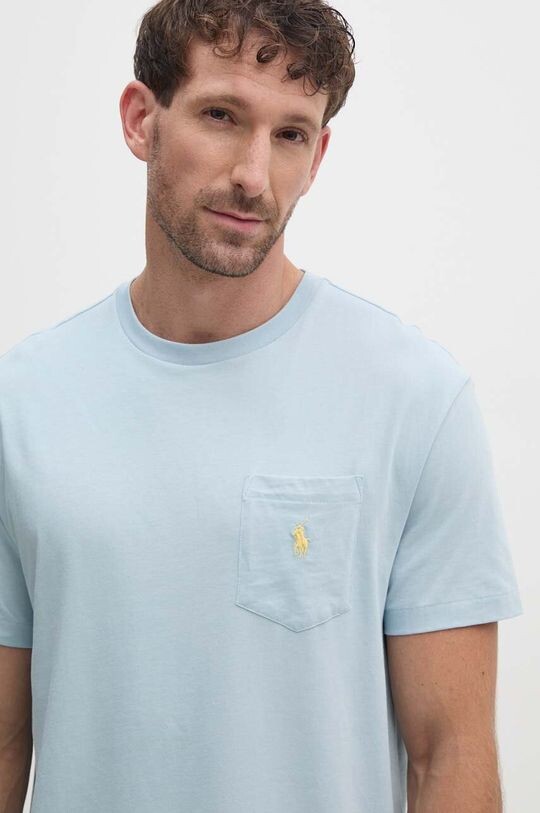 

Хлопковая футболка Polo Ralph Lauren, синий