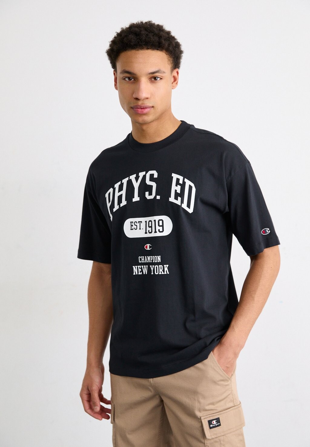 

Футболка с принтом BOOKSTORE CREW NECK Champion Rochester, цвет schwarz
