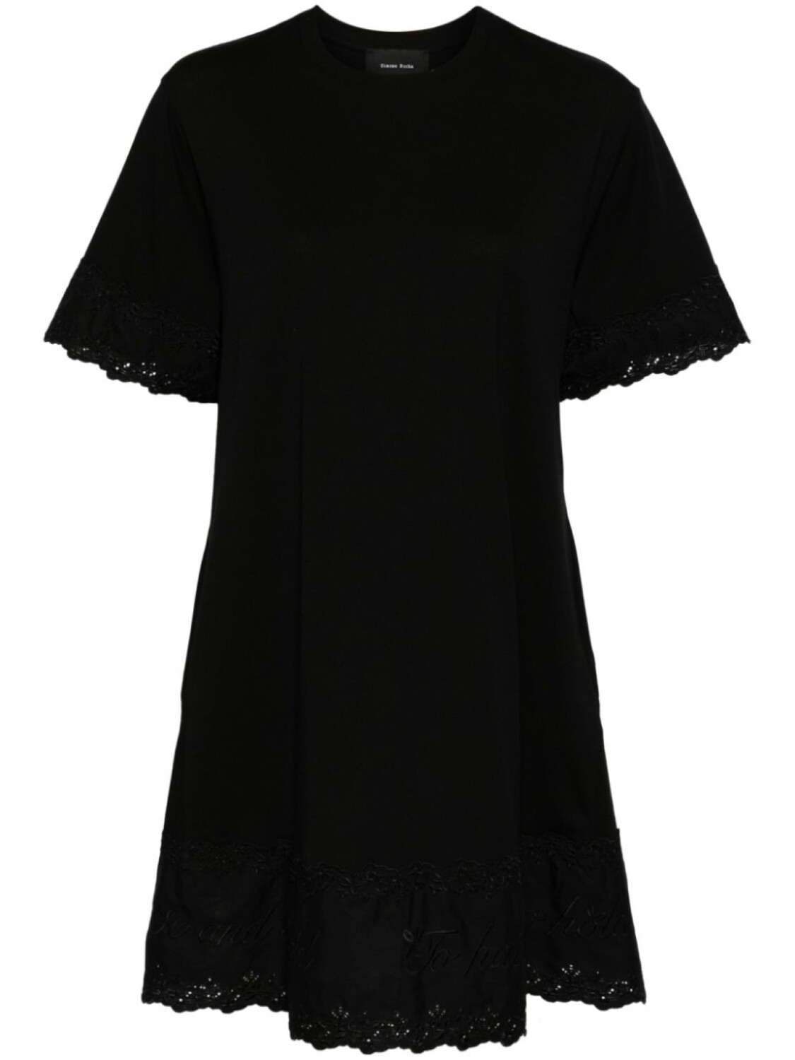 

Simone Rocha платье-футболка, черный