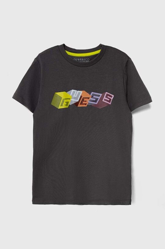 

Хлопковая футболка для детей Guess, серый