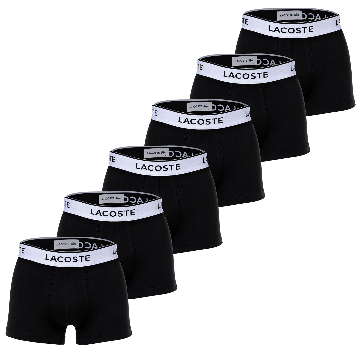 

Боксеры Lacoste Boxershort 6 шт, черный