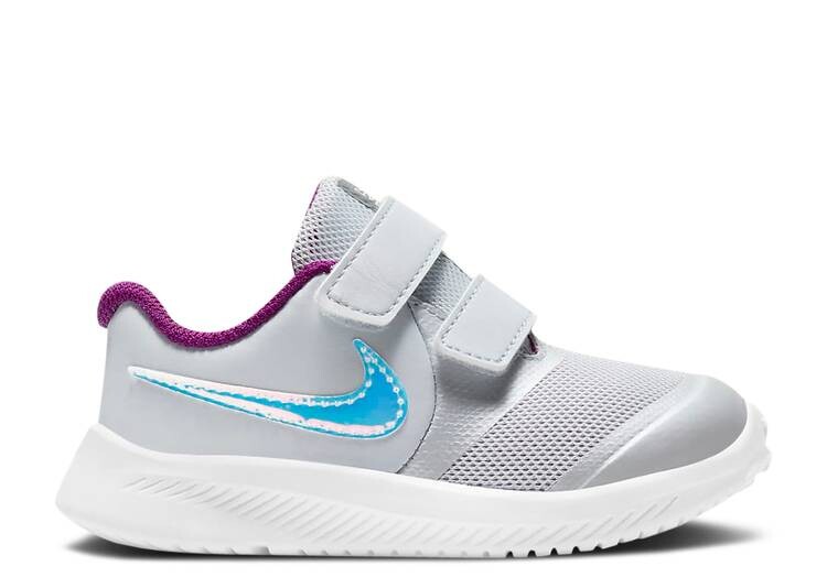 

Кроссовки Nike STAR RUNNER 2 POWER TD 'PURE PLATINUM IRIDESCENT SWOOSH', платиновый