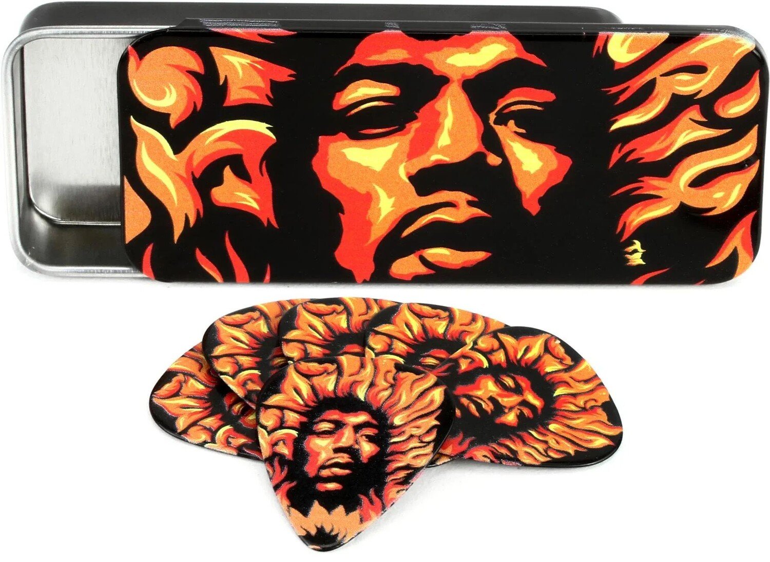 

Dunlop JHPT14H Джими Хендрикс Pick Tin - Voodoo Fire