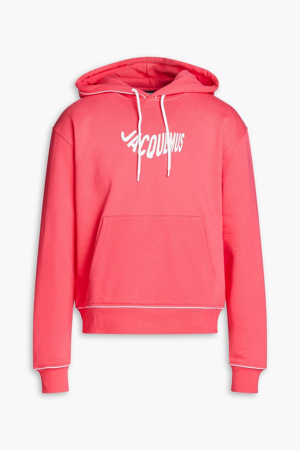 

Худи из хлопкового флиса с принтом Vague JACQUEMUS, коралловый, Красный