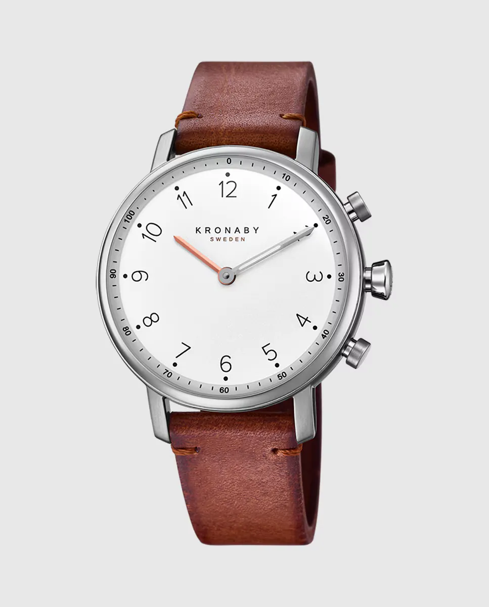 

S0711/1 Женские часы Nord из коричневой кожи Kronaby