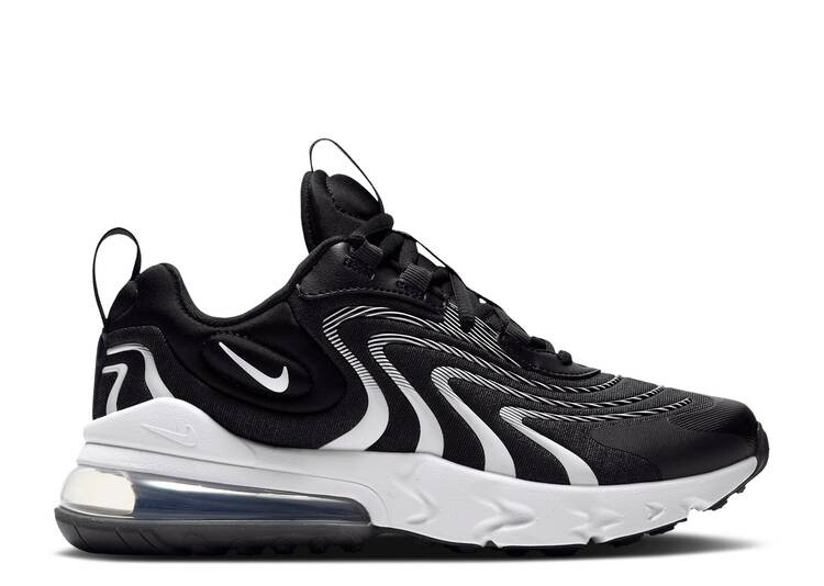 

Кроссовки Nike AIR MAX 270 REACT ENG GS 'BLACK WHITE', черный