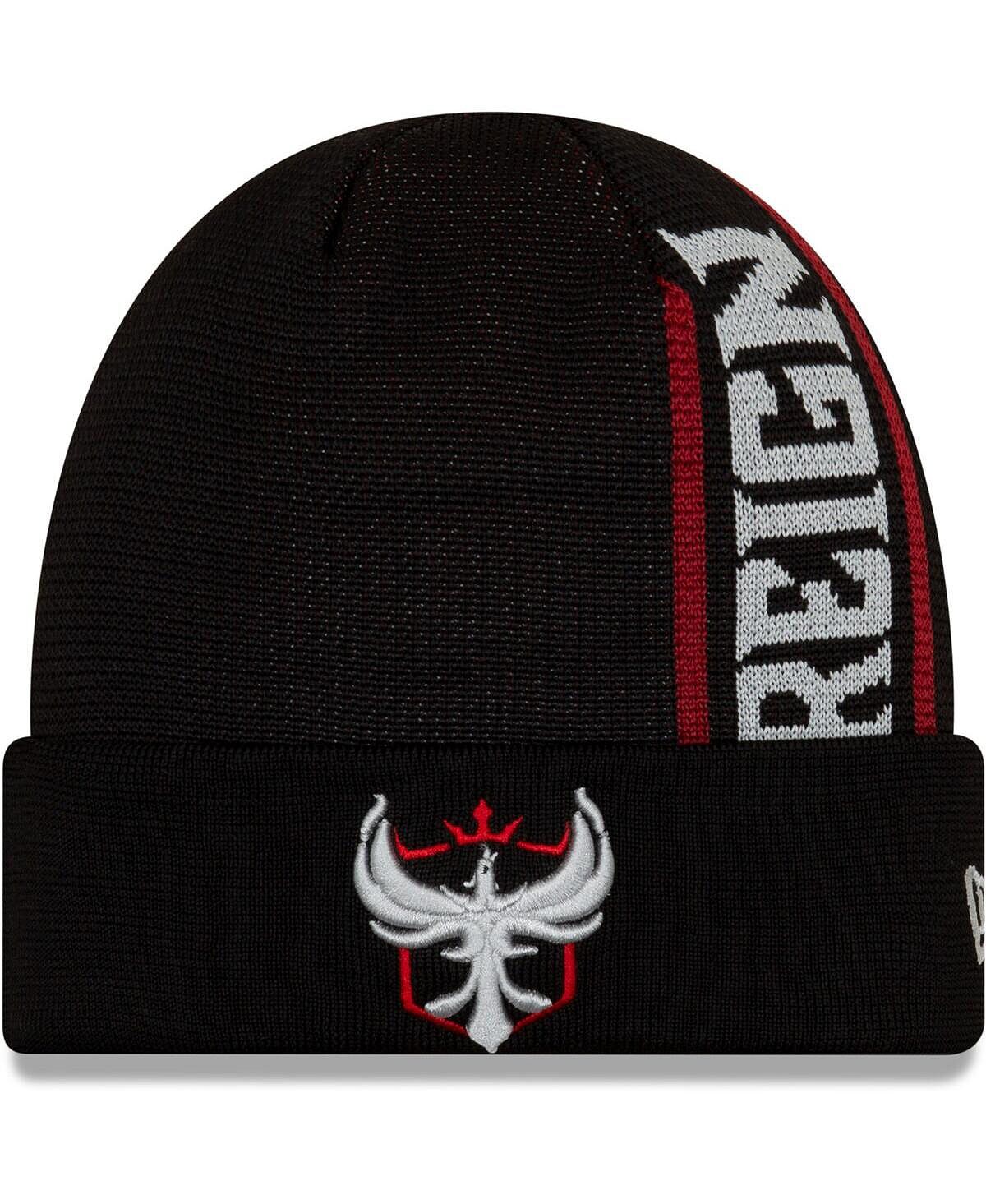 

Мужская черная вязаная шапка Atlanta Reign с манжетами New Era