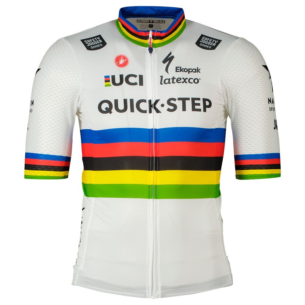 

Джерси с коротким рукавом Castelli Quick-Step World Champion Competizione, белый