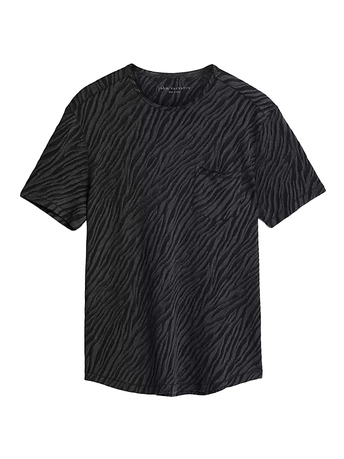 

Жаккардовая футболка Kuhl с карманами John Varvatos, черный