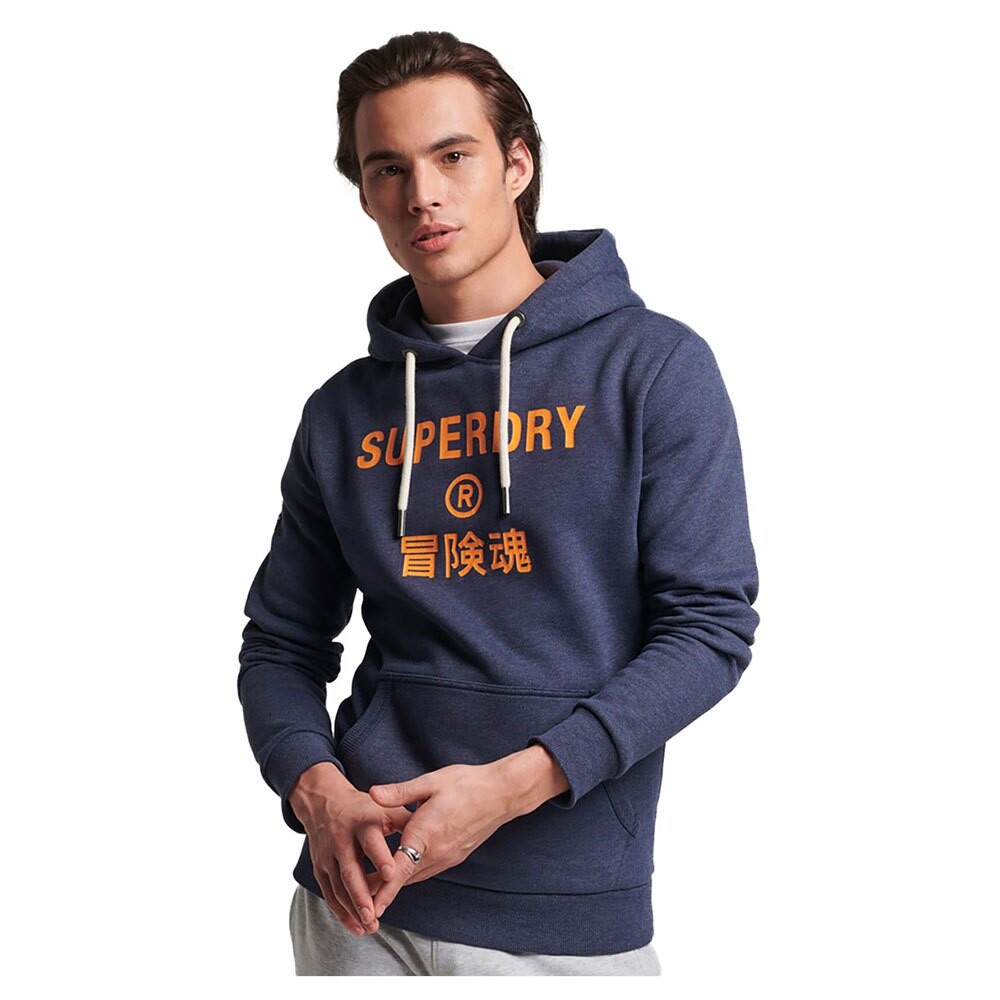 

Худи Superdry Vintage Corp Logo Marl, синий