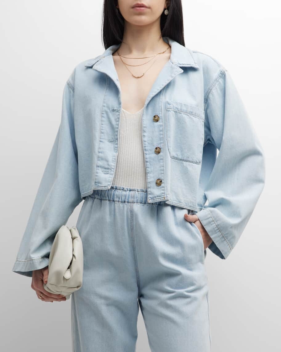 

Укороченная джинсовая куртка Haven Daisy с нашивкой Xirena