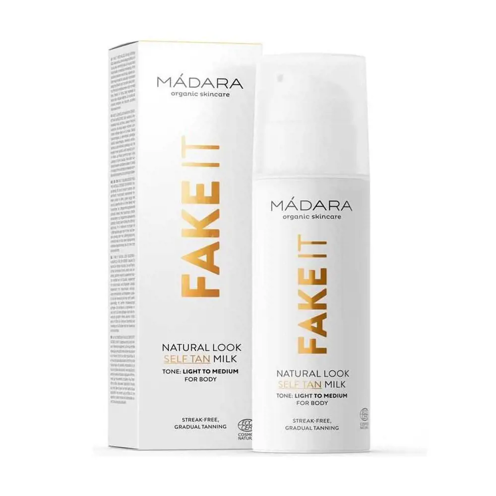 

Крем для тела Fake It Leche Autobronceadora Tono Light To Medium Mádara Organic Skincare, 150 мл