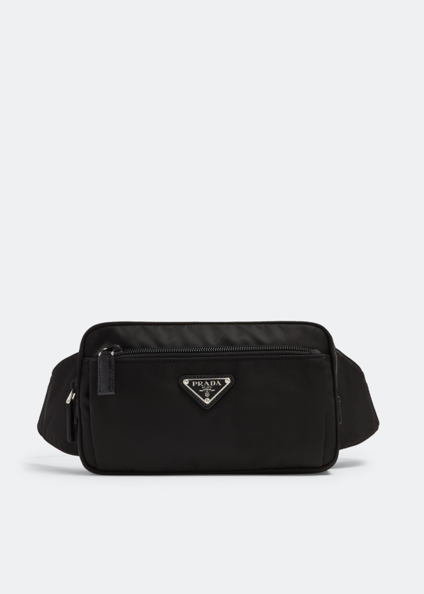 Поясная сумка Prada Re-Nylon, черный сумка prada re nylon mini черный