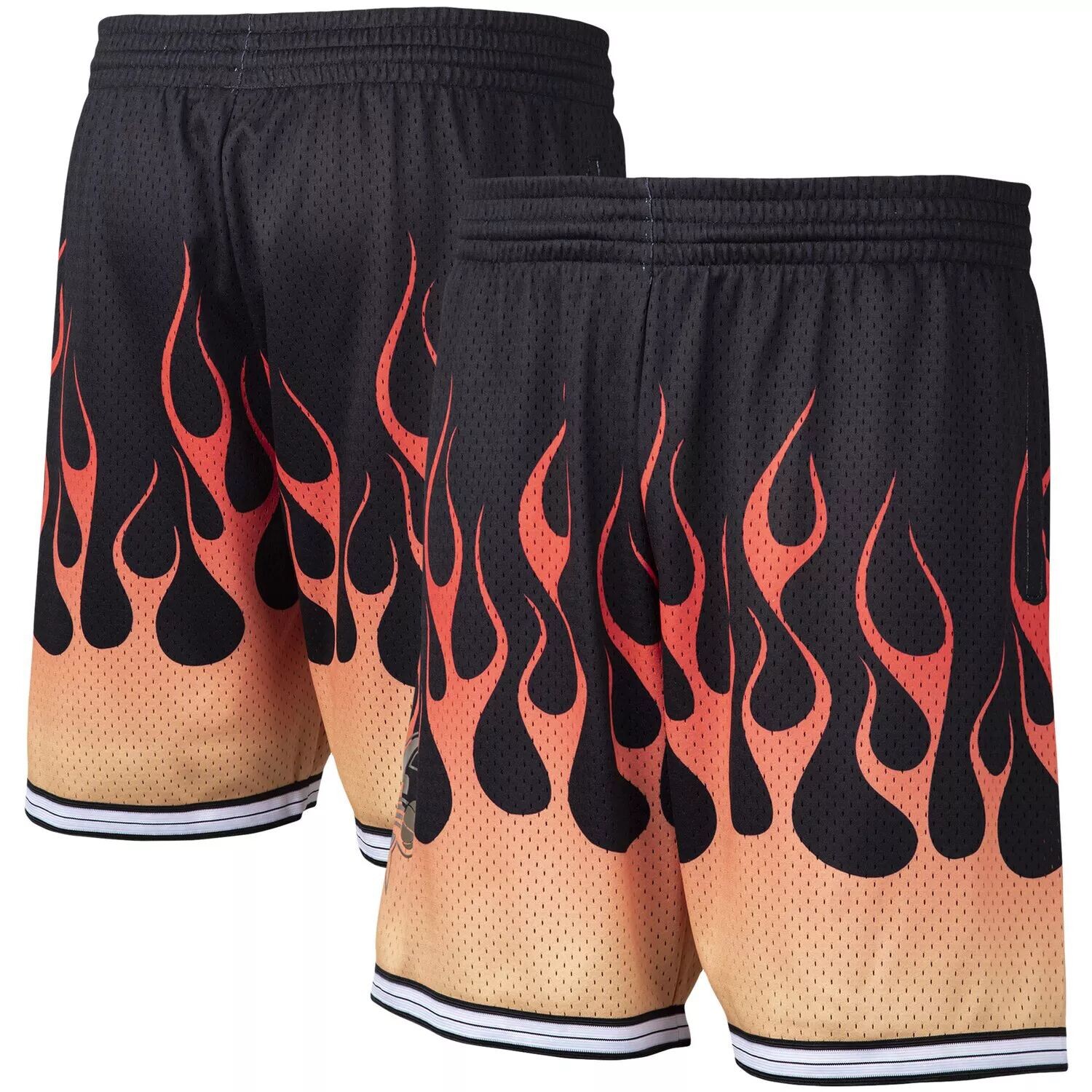 

Мужские черные шорты Mitchell & Ness Philadelphia 76ers 2000/01 Flames Swingman
