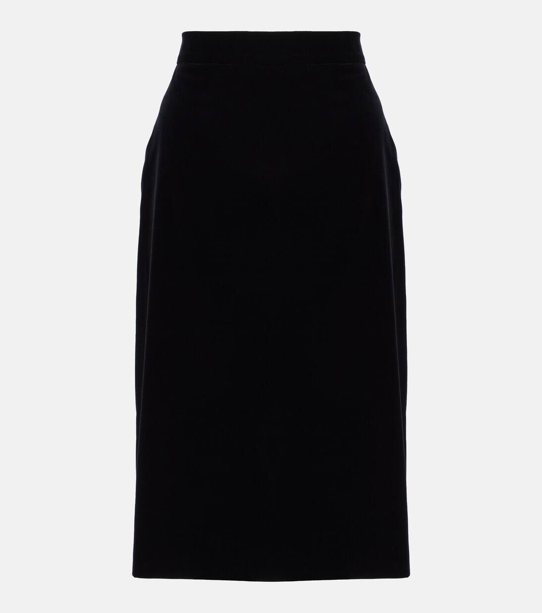 

Юбка миди из хлопка Capo Max Mara, черный