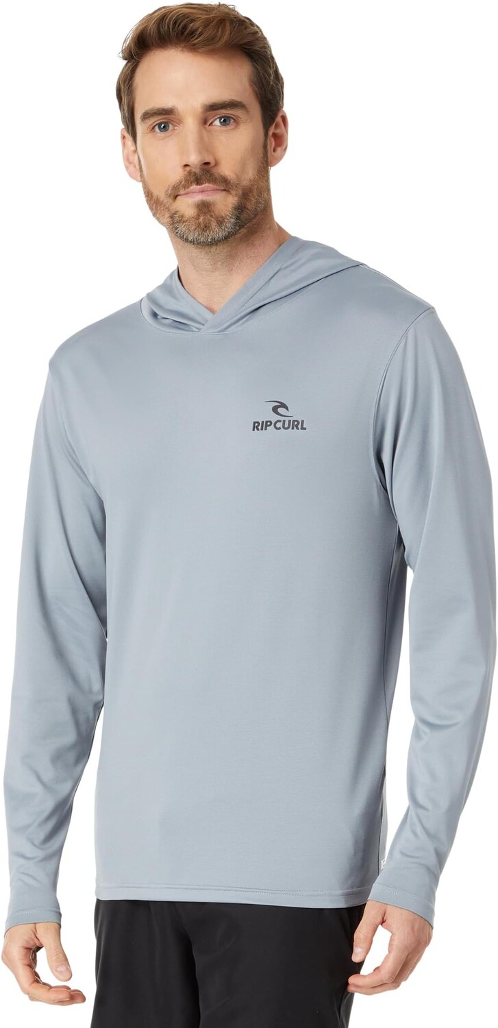 

УФ-футболка с длинными рукавами и капюшоном Stack Rip Curl, цвет Tradewinds