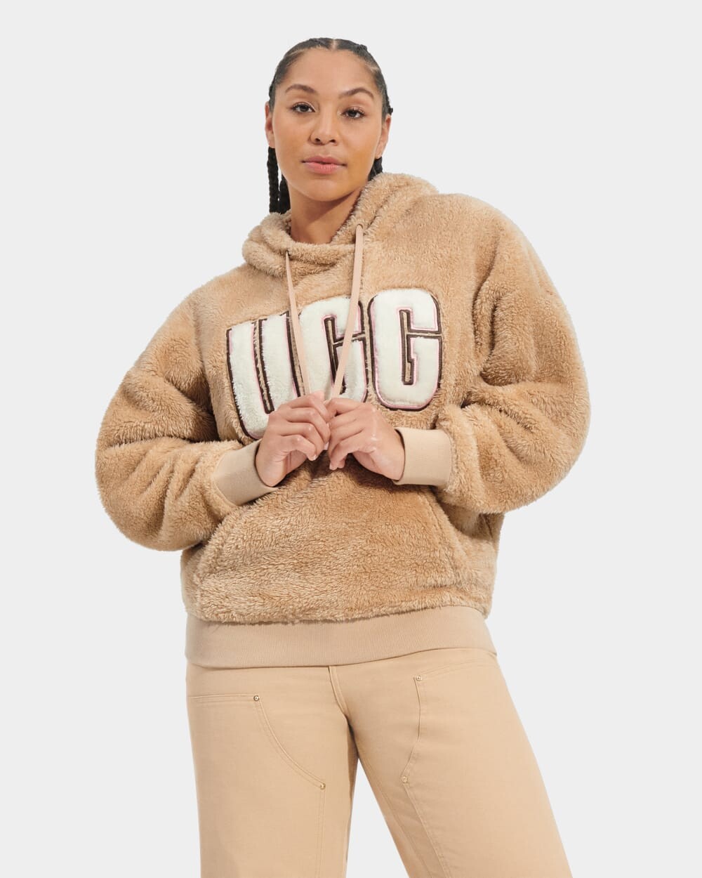 

Толстовка Loyra UGGfluff Logo Hoodie UGG, коричневый