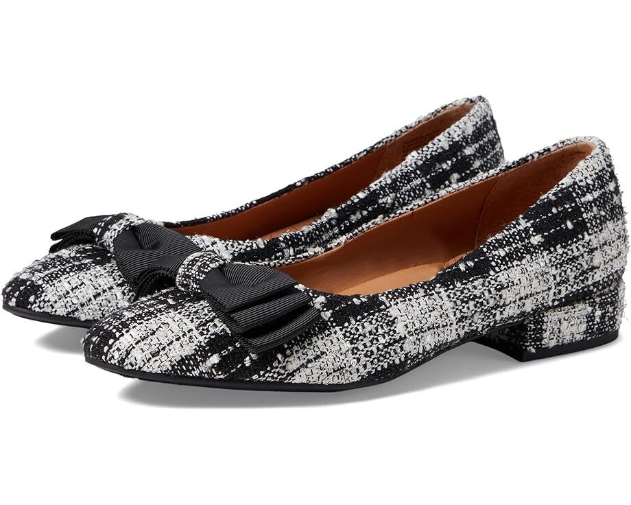 

Балетки Gentle Souls by Kenneth Cole Atlas Flat, цвет Black/White Fabric