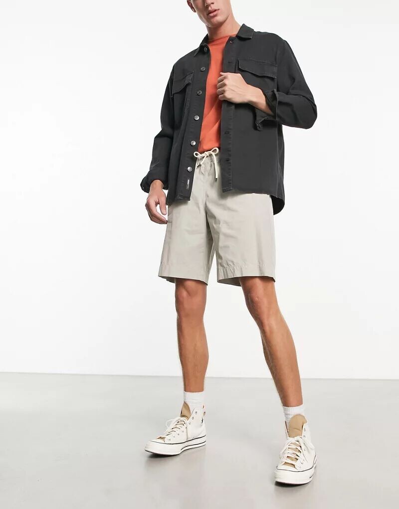 

Бледно-серые шорты в спортивном стиле на кулиске PS Paul Smith
