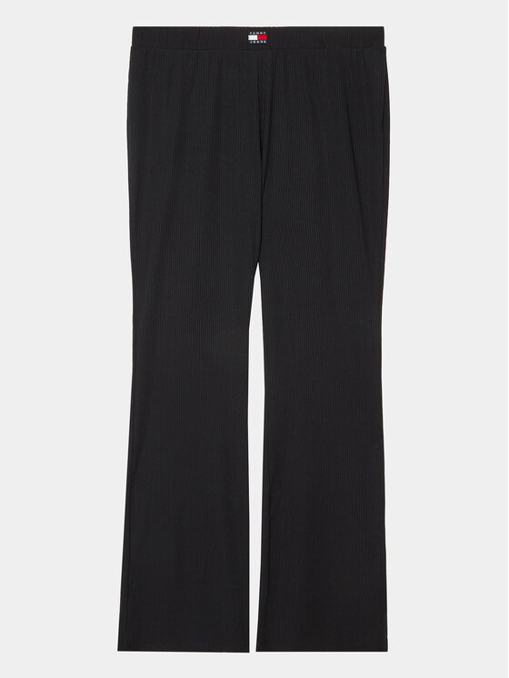 Расклешенные брюки из ткани Tommy Jeans Curve, черный брюки из ткани sanna kaffe curve черный