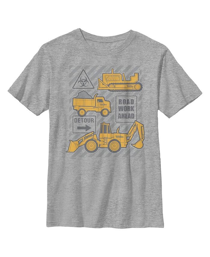 

Детская футболка Tonka Hazard, Detour, Construction Truck Work Bebe для мальчиков Hasbro, серый