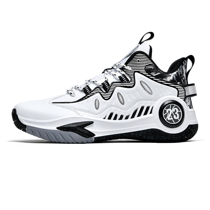 

Баскетбольные кроссовки Basketball Shoes Unisex Mid-Top Musnodo, белый/черный