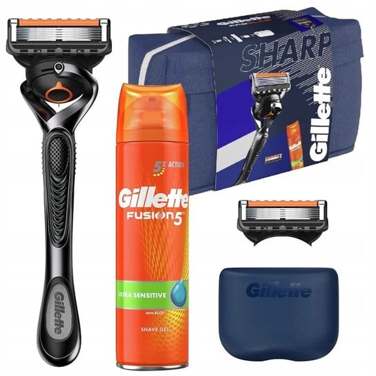 

Наборы для бритья, 4 шт + косметичка Gillette