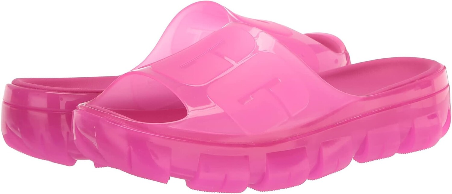 

Сандалии на плоской подошве Jella Clear Slide UGG, цвет Dragon Fruit