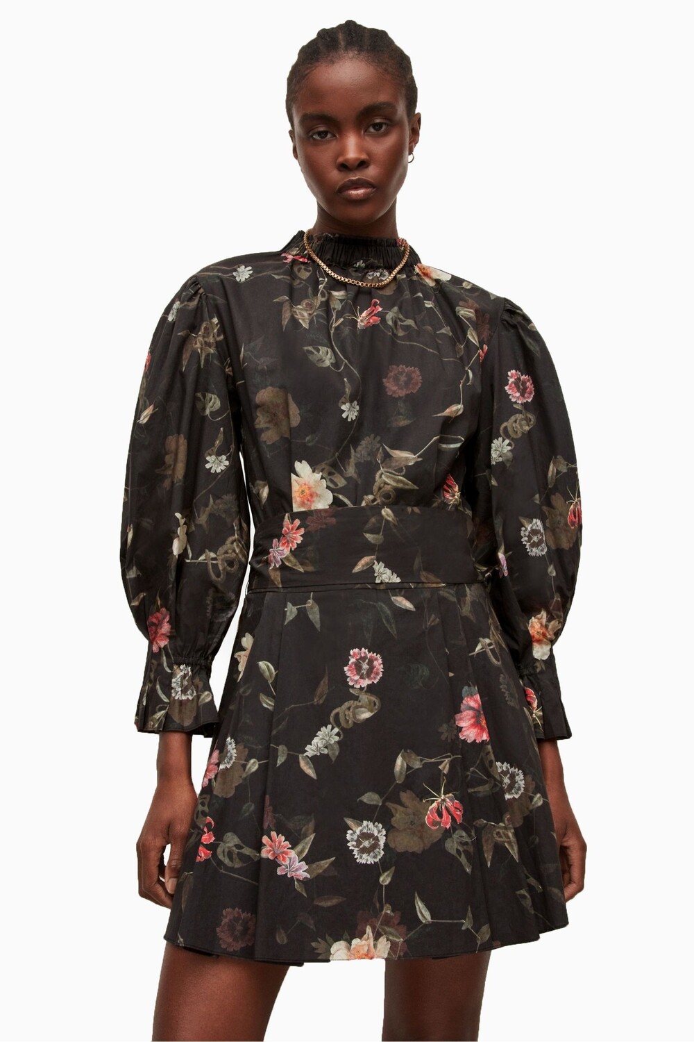

AllSaints Luna Kaneshon черное платье All Saints, черный