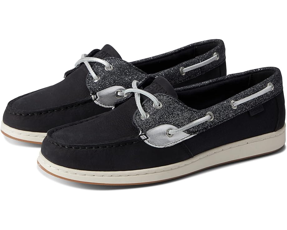 

Топсайдеры Sperry Coastfish 2-Eye Sparkle Denim, черный