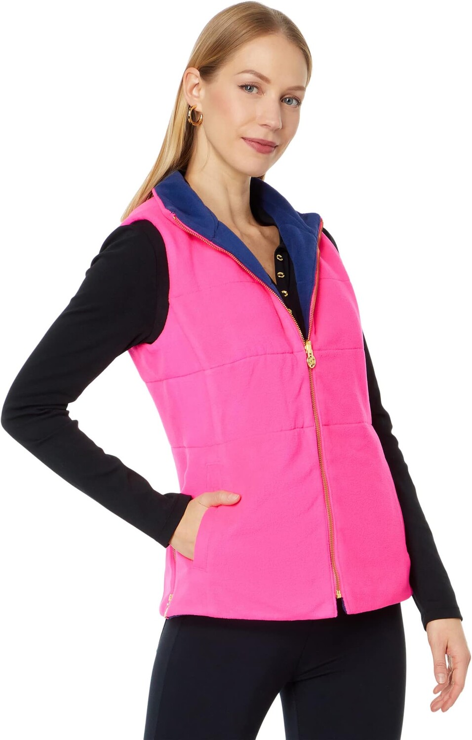 

Двусторонний жилет Brooklee Lilly Pulitzer, цвет Pink Grenadine