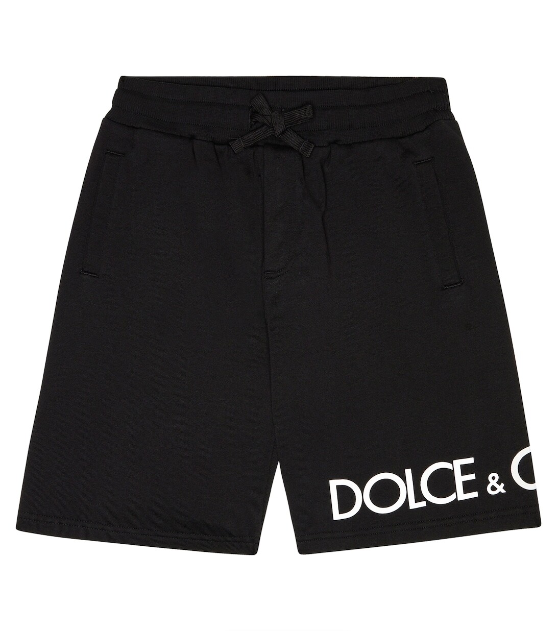 

Хлопковые шорты-бермуды с логотипом Dolce&Gabbana, черный