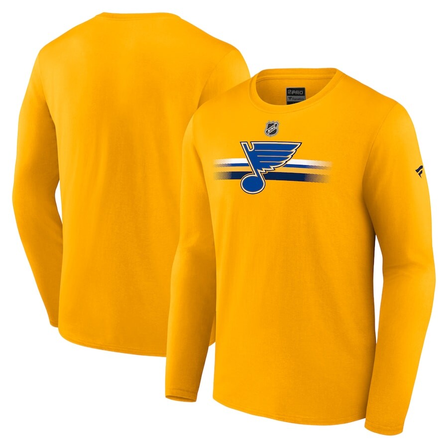 

Футболка с длинным рукавом Fanatics Branded St Louis Blues, золотой