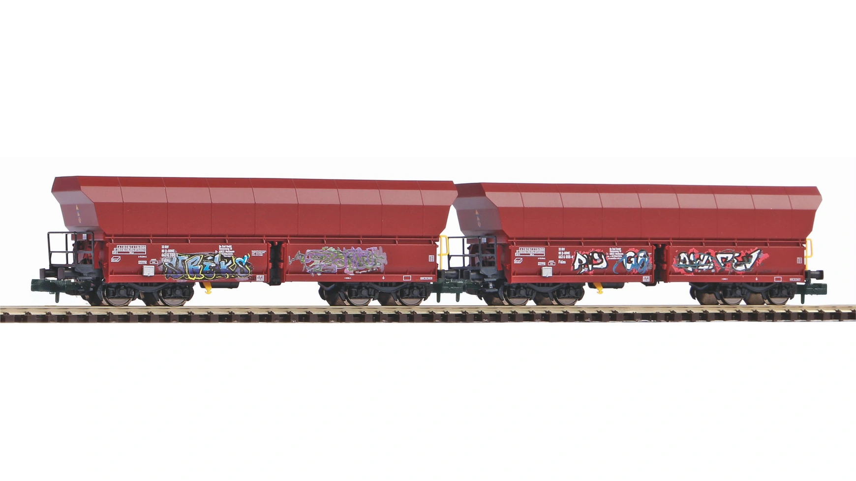 

Piko Набор из 2 вагонов для сыпучих грузов Falns с Graffiti OnRail VI