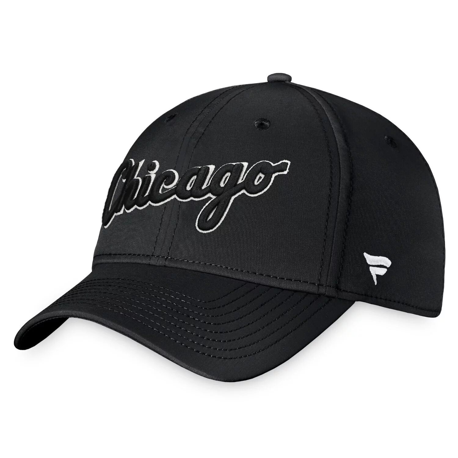 

Мужская кепка Fanatics черного цвета с логотипом Chicago White Sox Core Flex