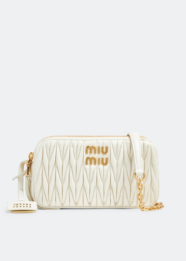 

Сумка Miu Miu Matelassé Nappa Mini, белый