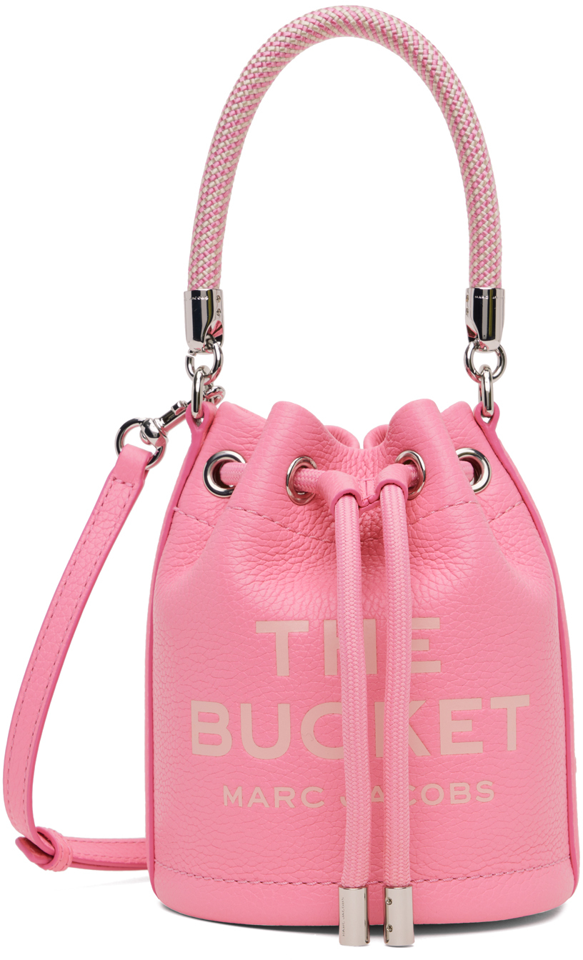 Розовая сумка The Leather Mini Bucket Marc Jacobs, цвет Petal pink корол н розовая планета