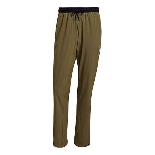 

Спортивные штаны Men's adidas Terrex Liteflex Pts Outdoor Sports Loose Elastic Long Pants/Trousers Dark Olive Green, мультиколор