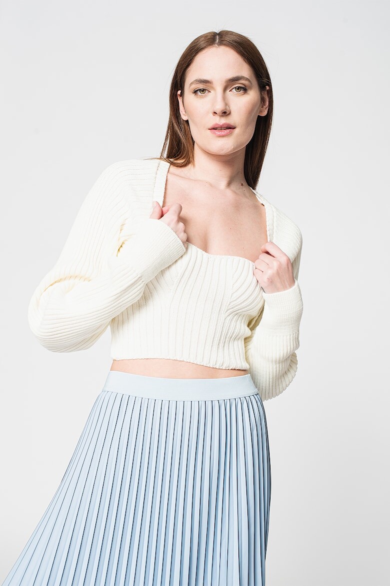 

Короткий кардиган в рубчик Missguided, белый