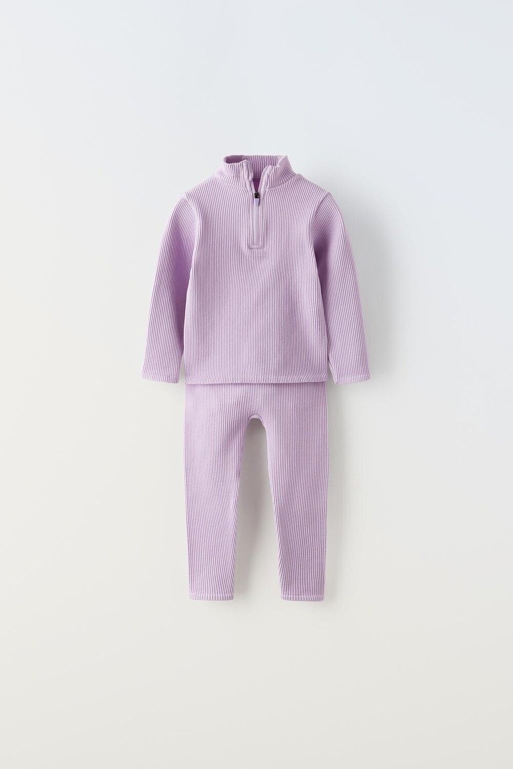 

Бесшовная футболка и леггинсы коорд ZARA, лиловый