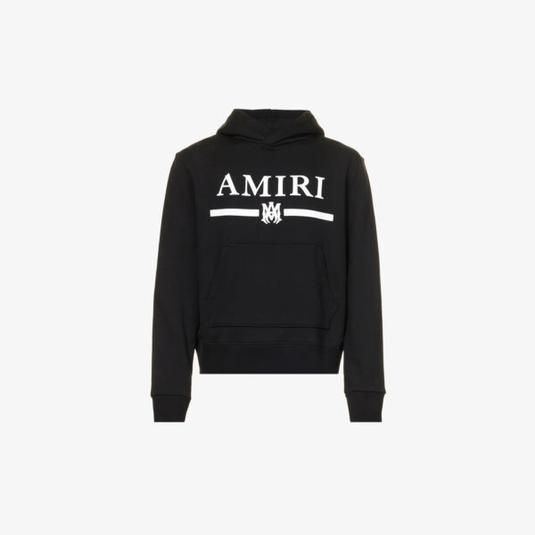 

Худи из хлопкового джерси с графическим принтом Bar Amiri, черный